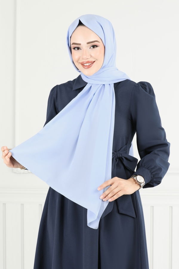 Modaselvim خصم صافٍ20%+20% في سلة التسوق شال أزرق فاتح 500MDL873