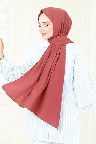 moda selvim Scarf 500MDL873 Dark Rose Dusky - Thumbnail