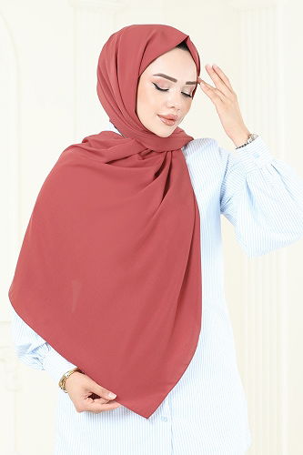 moda selvim Scarf 500MDL873 Dark Rose Dusky - Thumbnail