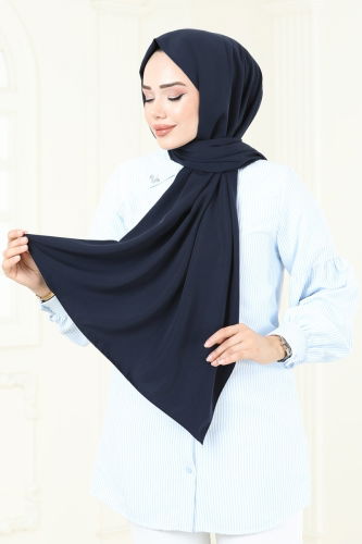 M.D.L. - Scarf 500MDL873 Navy Blue