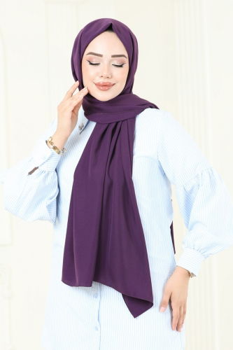 moda selvim Scarf 500MDL873 Purple - Thumbnail