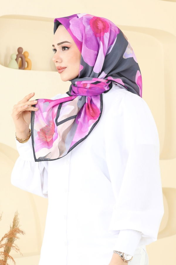 Modaselvim ايشاربات إشارب رمادي غامق 501ERB1087