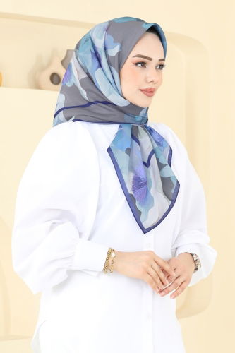 moda selvim Scarf 501ERB1087 Gray - Thumbnail
