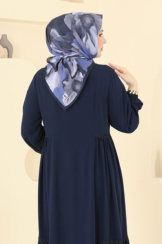 moda selvim Scarf 501ERB1087 Indigo - Thumbnail