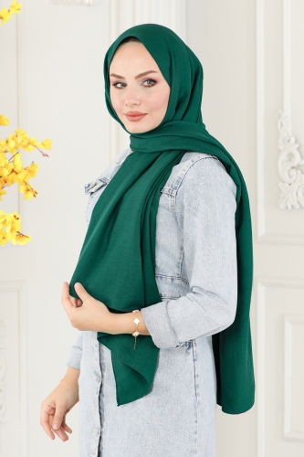 moda selvim Scarf 501MDL873 Emerald - Thumbnail