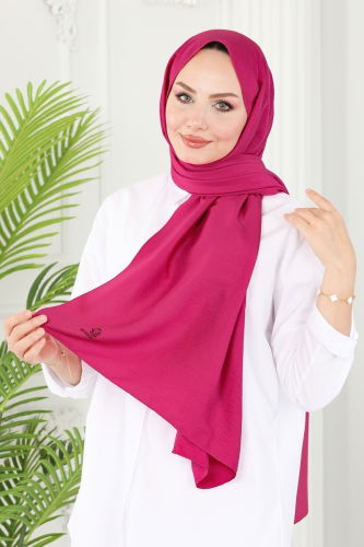 moda selvim Scarf 501MDL873 Fuchsia - Thumbnail