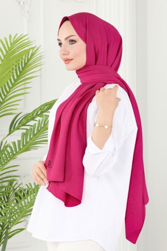 moda selvim Scarf 501MDL873 Fuchsia - Thumbnail