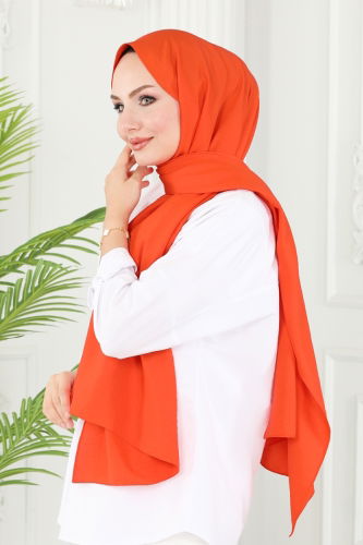 moda selvim Scarf 501MDL873 Oranj - Thumbnail