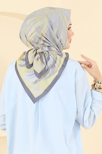 moda selvim شال رمادي غامق 502ERB1087 - Thumbnail