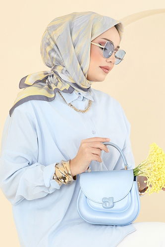 moda selvim شال رمادي غامق 502ERB1087 - Thumbnail
