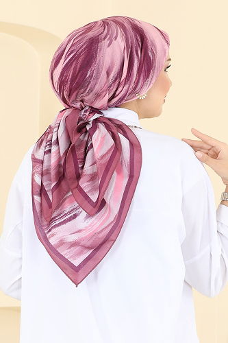 moda selvim Scarf 502ERB1087 Damson - Thumbnail