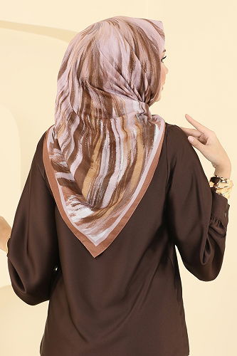 moda selvim شال عسلي 502ERB1087 - Thumbnail