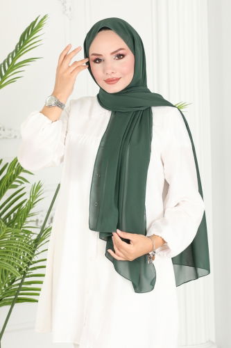 moda selvim Scarf 502MDL873 Almond Green - Thumbnail