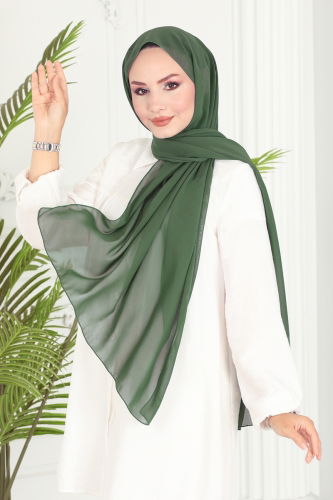 moda selvim Scarf 502MDL873 Almond Green - Thumbnail