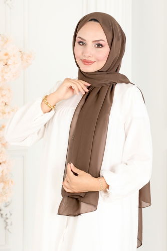 moda selvim Scarf 502MDL873 Brown with Milk - Thumbnail