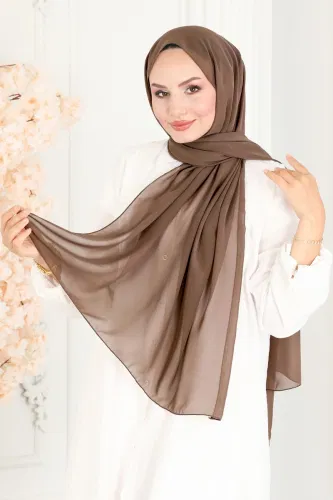 moda selvim Scarf 502MDL873 Brown with Milk - Thumbnail