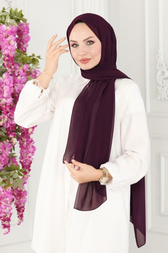 moda selvim Scarf 502MDL873 Damson - Thumbnail