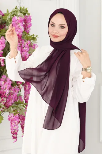 moda selvim Scarf 502MDL873 Damson - Thumbnail