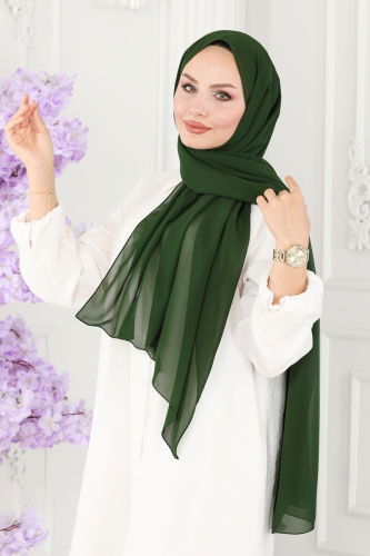 moda selvim Scarf 502MDL873 Khaki - Thumbnail