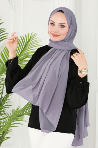 M.D.L. - شال رمادي فاتح 502MDL873
