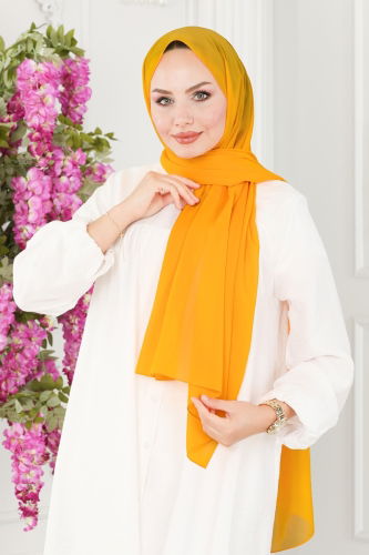 moda selvim Scarf 502MDL873 Mustard - Thumbnail