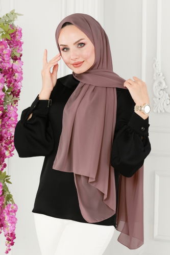 moda selvim شال بيج وردي 502MDL873 - Thumbnail