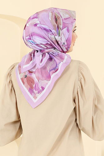 moda selvim شال ليلكي 503ERB1087 - Thumbnail