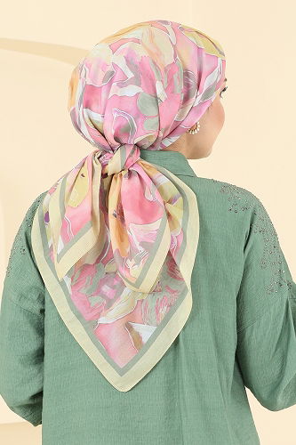 moda selvim Scarf 503ERB1087 Yellow - Thumbnail