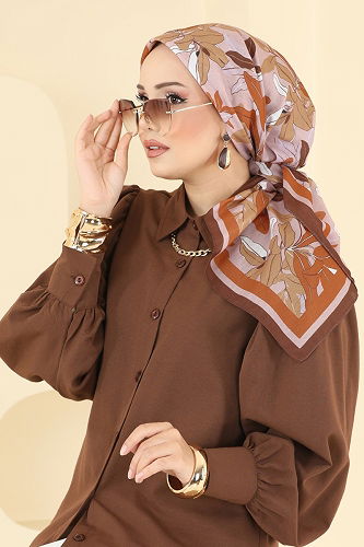 moda selvim Scarf 504ERB1087 Tile - Thumbnail