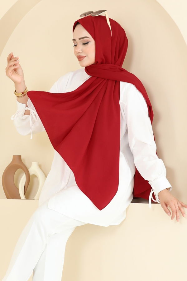 Modaselvim NET 20%+20% DISCOUNT IN THE CARD Scarf 504MDLK1153 Red