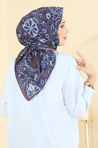 moda selvim Scarf 505ERB1087 Damson - Thumbnail