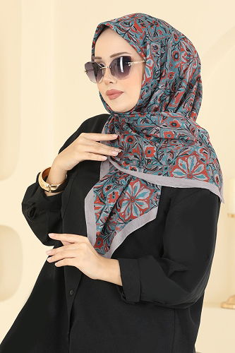 moda selvim Scarf 505ERB1087 Dark Vision - Thumbnail