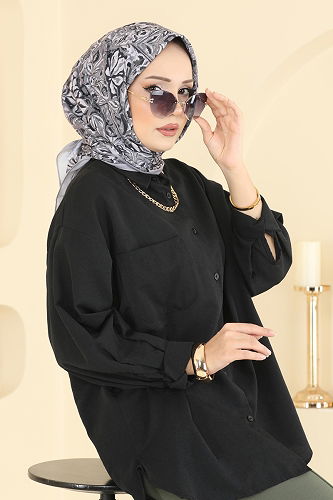 moda selvim إشارب رمادي فاتح 505ERB1087 - Thumbnail