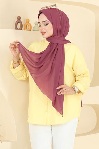 moda selvim Scarf 505MDLK1153 Dark Rose Dusky - Thumbnail