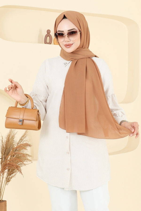 Modaselvim خصم صافٍ20%+20% في سلة التسوق شال لاتيه 505MDLK1153