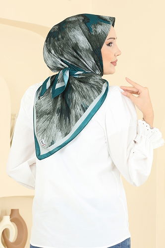 moda selvim إشارب بترولي 506ERB1087 - Thumbnail