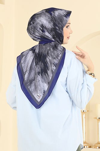 moda selvim إشارب نيلي 506ERB1087 - Thumbnail