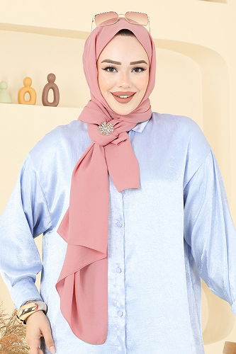 moda selvim شال تفاحي 506MDL873 - Thumbnail