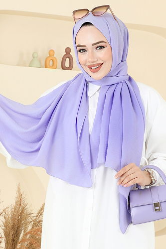 moda selvim Scarf 506MDL873 Light Lilac - Thumbnail