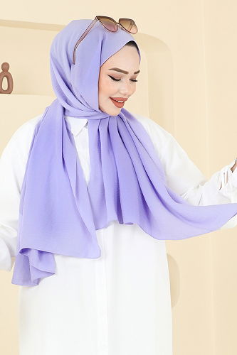 moda selvim Scarf 506MDL873 Light Lilac - Thumbnail