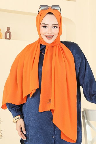 moda selvim Scarf 506MDL873 Oranj - Thumbnail