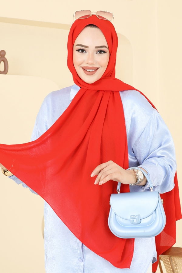 Modaselvim خصم صافٍ20%+20% في سلة التسوق شال احمر 506MDL873