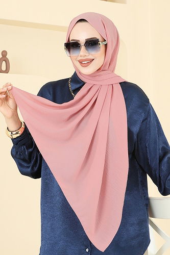 moda selvim Scarf 506MDL873 Salmon - Thumbnail