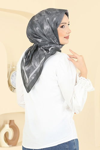 moda selvim Scarf 507ERB1087 Dark Khaki - Thumbnail