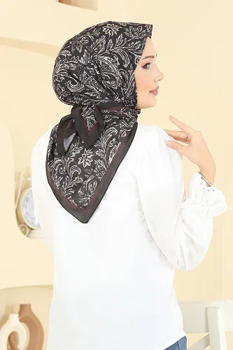 moda selvim Scarf 508ERB1087 Black - Thumbnail