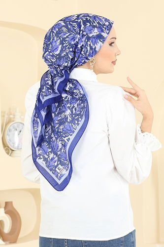 moda selvim إشارب نيلي 509ERB1087 - Thumbnail