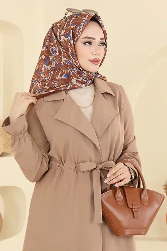 moda selvim Scarf 509ERB1087 Tan - Thumbnail