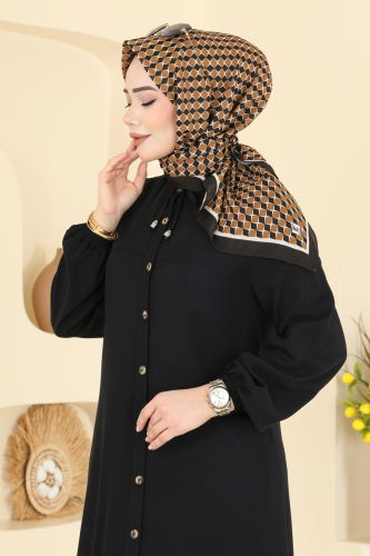 E.R.B. - إشارب أسود وخردلي 510ERB1087