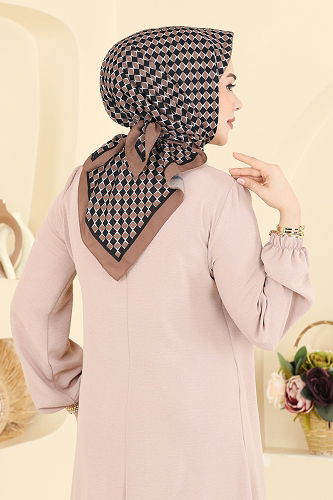 moda selvim Scarf 510ERB1087 Brown - Thumbnail