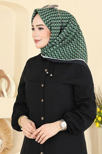 moda selvim Scarf 510ERB1087 Emerald - Thumbnail